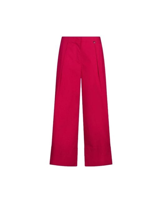Liu Jo Red Wide Trousers