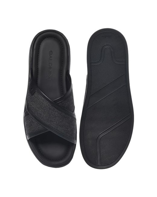 Baldinini Blue Sliders for men