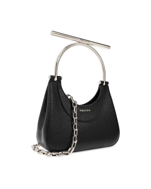 McQueen Black Handbags