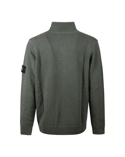 Stone Island Green Turtlenecks for men