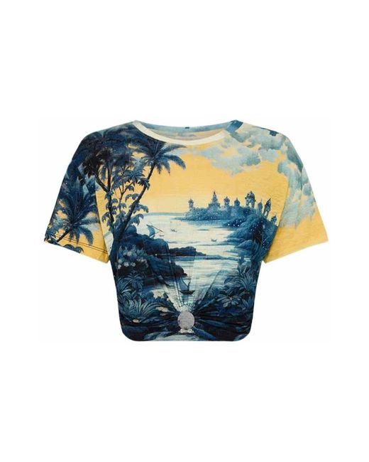 Camilla Saint Anthony Kristal T-Shirt in het Blue
