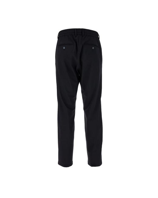 Cruna Black Slim-Fit Trousers for men