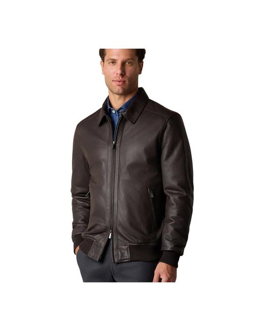 Brooks Brothers Leather Jackets in het Black voor heren