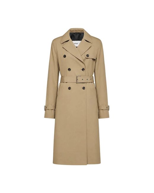 Fendi Natural Trench Coats