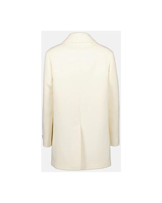 Prada Natural Double-Breasted Coats