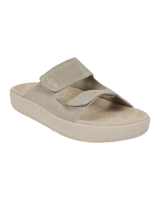 Veja Gray Sliders for men