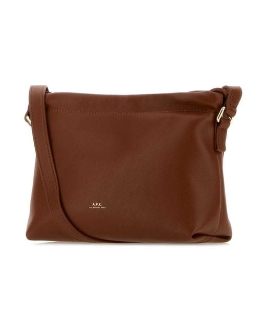 A.P.C. Brown Shoulder Bags