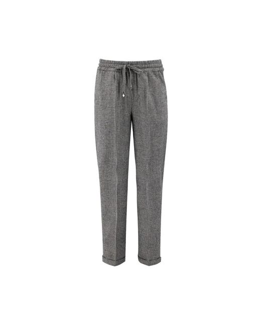 Kiton Gray Slim-Fit Trousers
