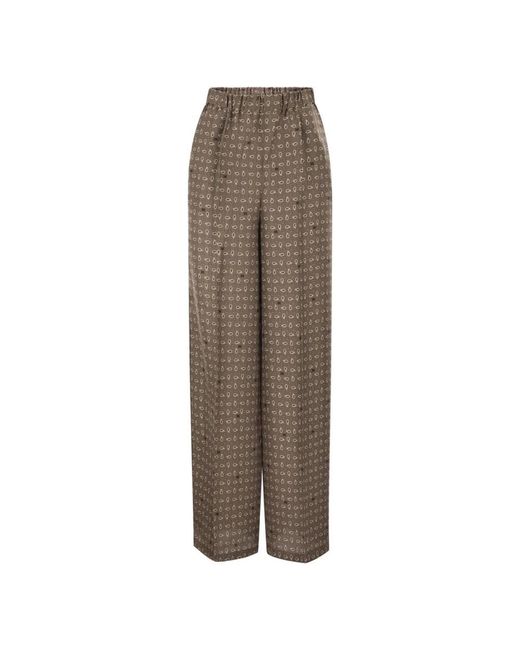 Max Mara Brown Wide Trousers