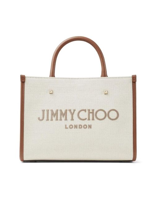 Jimmy Choo Metallic Tote Bags