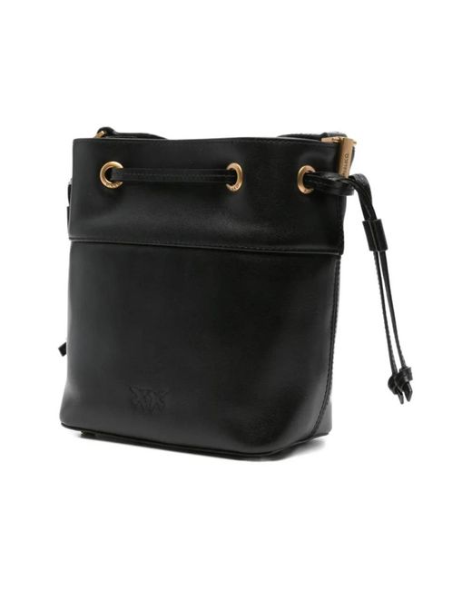 Pinko Black Bucket Bags