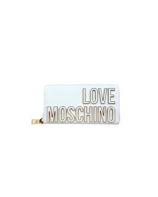 Love Moschino White Wallets & Cardholders