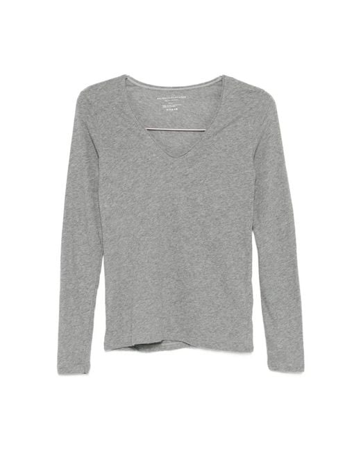 Majestic Filatures Gray Kaschmir-Mix Pullover Grigio Aw25