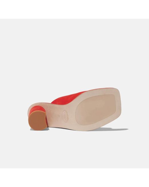 Scarosso Gwen Red Suede Sandals & Espadrillas