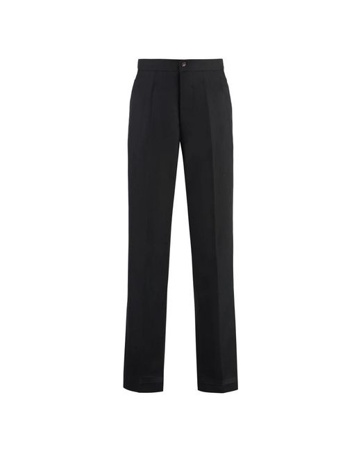 Maison Margiela Black Straight Trousers