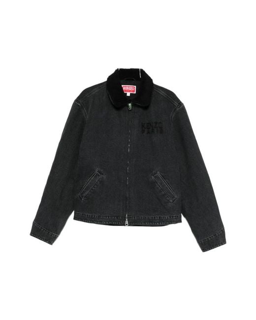 KENZO Black Denim Jackets for men