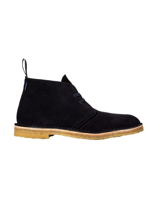 Paul Smith Blue Lace-Up Boots for men