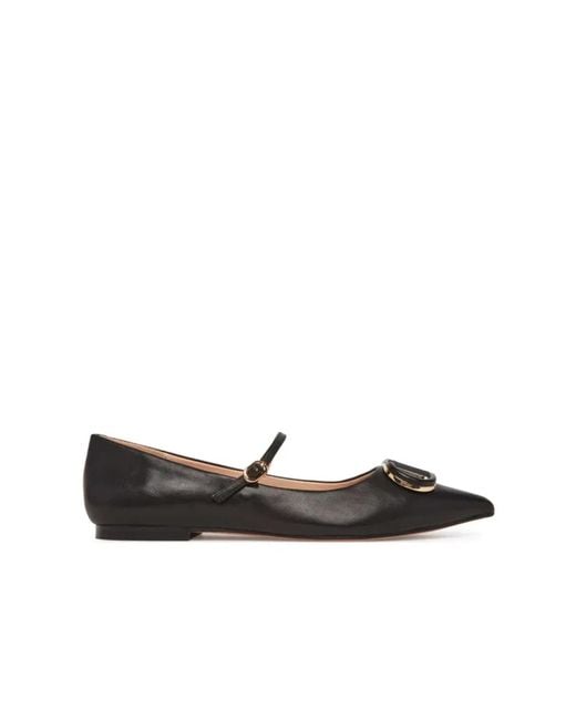 Twinset Black Ballerinas