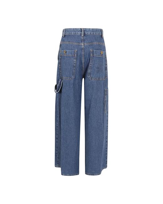 Etro Blue Loose-Fit Jeans