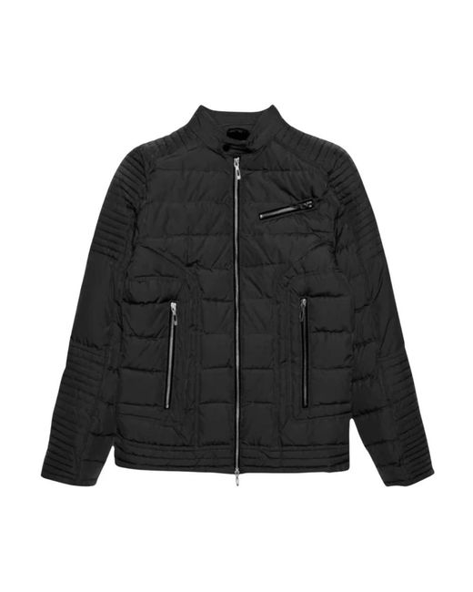 Antony Morato Jassen ,Zwart ,Gewatteerd Bikerjack in het Black voor heren