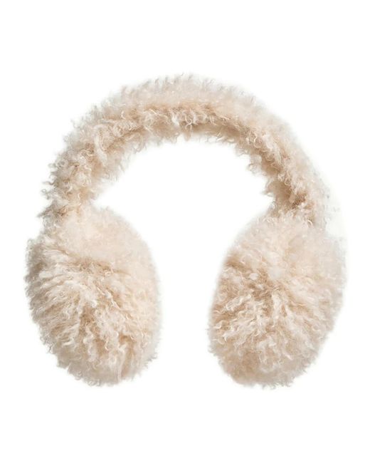 Moncler Teddy Fleece Gewatteerde Hoed in het Natural