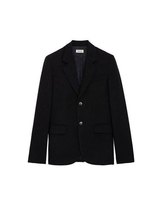 Zadig & Voltaire Black Stilvolles sako hemd