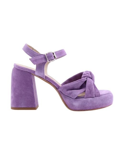 Laura Bellariva Purple High Heel Sandals