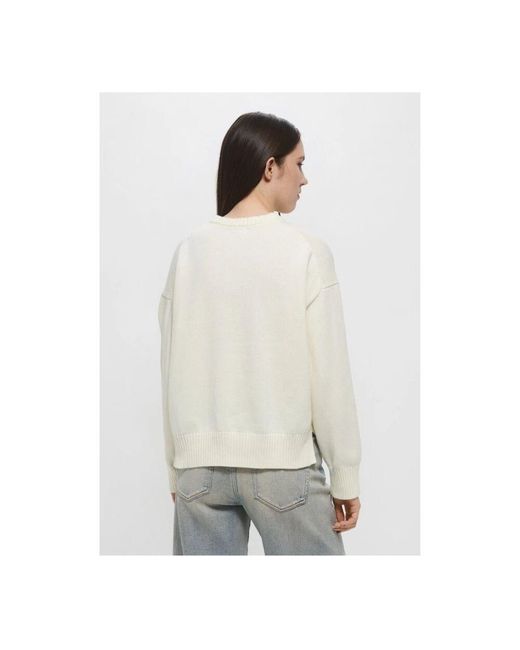 Guess White Baumwollpullover
