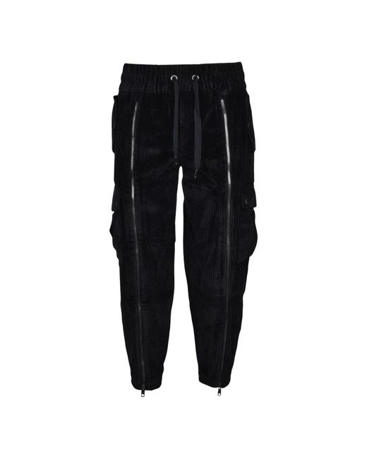 Dolce & Gabbana Black Sweatpants for men