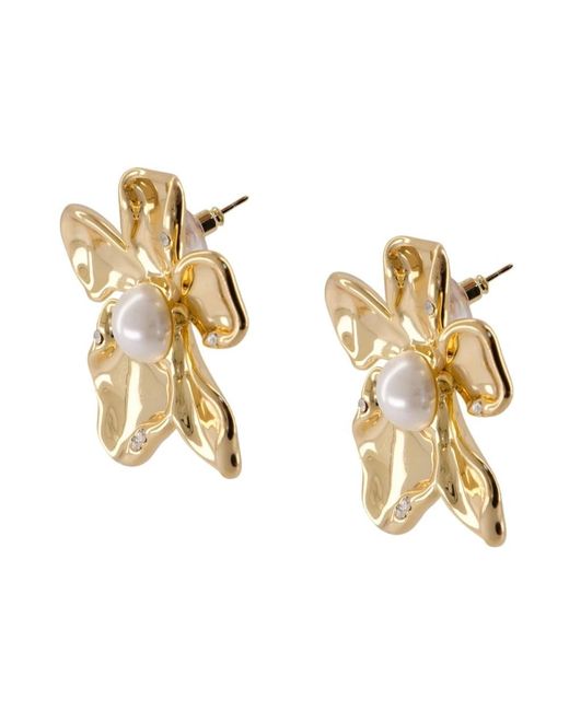 Self-Portrait Metallic Earrings