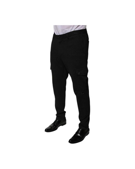Dolce & Gabbana Black Suit Trousers for men