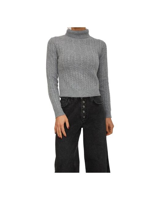 Fracomina Gray Turtlenecks