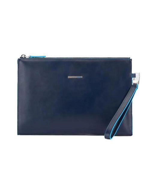 Piquadro Clutches in het Blue