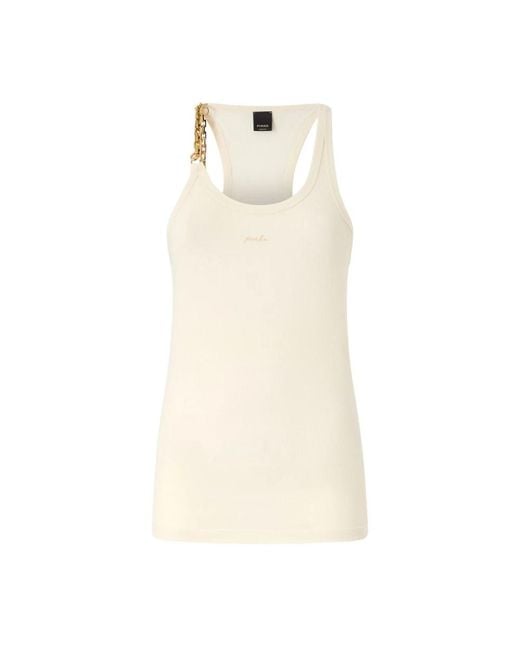 Pinko Natural Sleeveless Tops