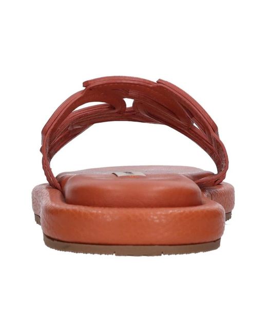 Casadei Brown Ledermules