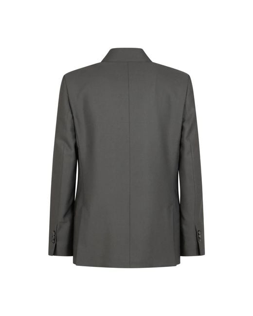 AMI Rechte Double Breasted Jas in het Gray voor heren