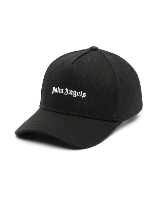 Palm Angels Black Caps for men