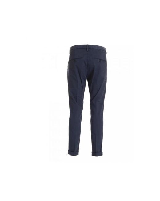 Dondup Blue Slim-Fit Trousers for men