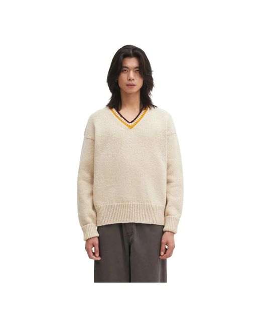 Visvim V-Neck Strickware in Natural für Herren