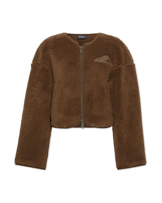 Faux Fur & Shearling Jackets DSquared² en coloris Brown