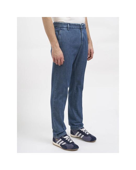 Dondup Blue Straight Jeans for men