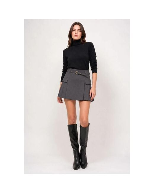 Imperial Gray Short Skirts