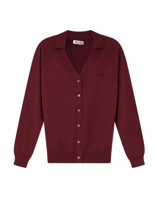Miu Miu Purple Cardigans