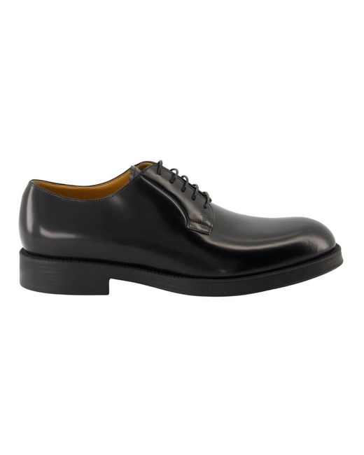 Tod's Schwarze Leder-Derbyschuhe Für Herren in Black für Herren