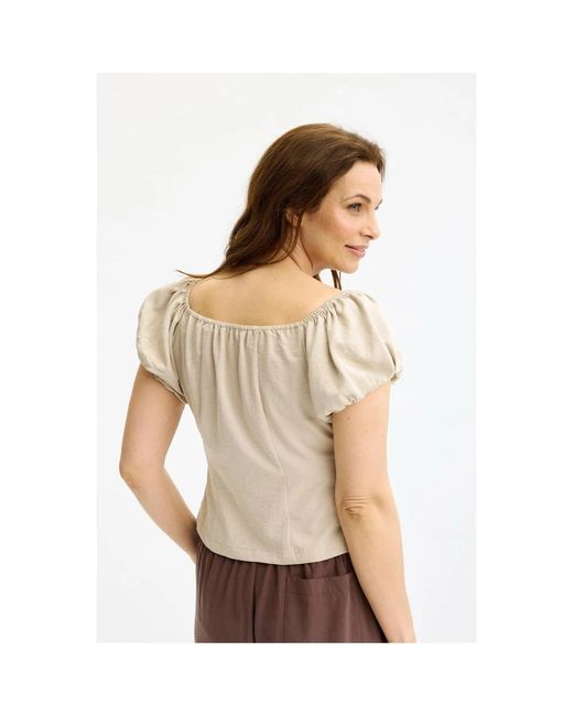 Blouses iN FRONT de color Natural