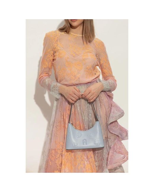 Furla Blue Schultertasche Diamante Mini