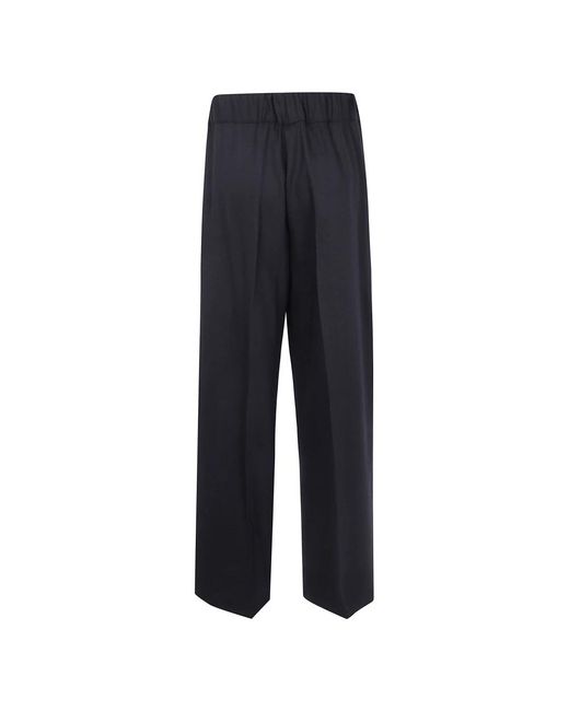 Semicouture Blue Wide Trousers