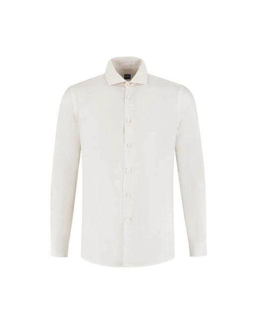 Fedeli White Formal Shirts for men