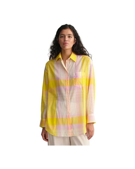 Blouses & shirts > shirts Gant en coloris Yellow