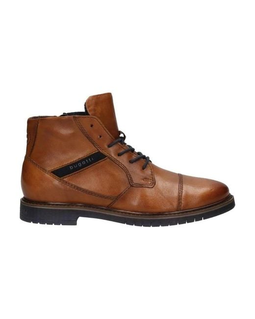 Bugatti Brown Lace-Up Boots for men